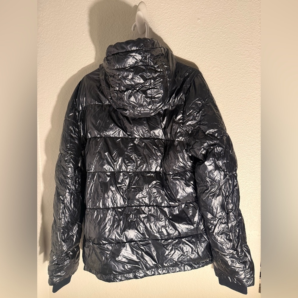 Tommy Hilfiger Men's Navy Pearlized Performance Hooded Puffer Jacket Size M - Picture 3 of 11